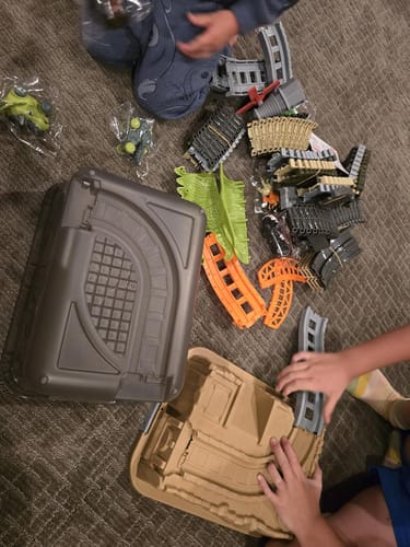 Customer photo review of Dinosaur Themed Car Race Track Toy