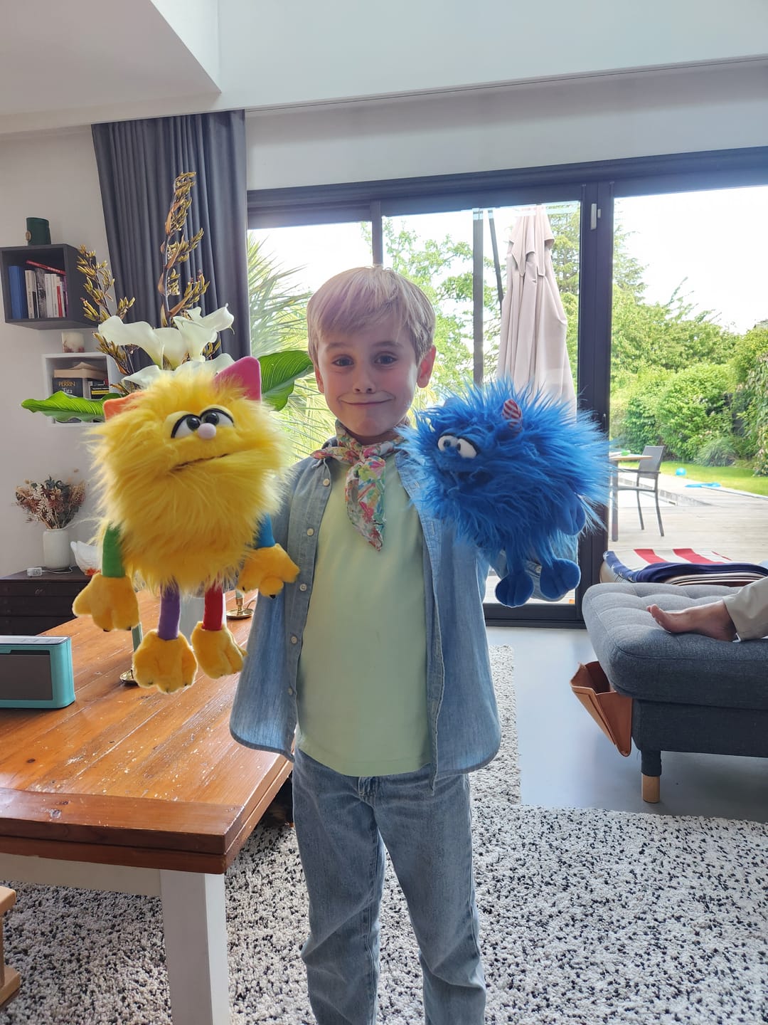 Customer photo review of Marionnette Chamicki Monstre Jaune