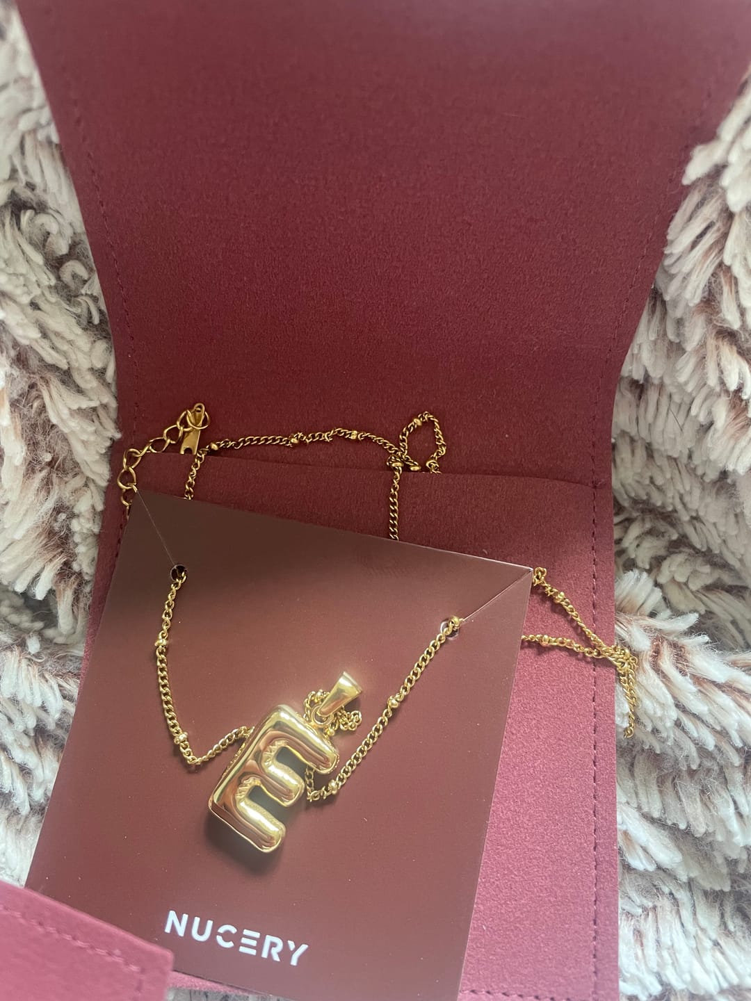 Customer photo review of Alphabet Necklace