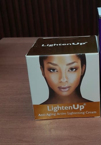 Customer photo review of LightenUp Anti-Aging Lightening Cream - 100ml