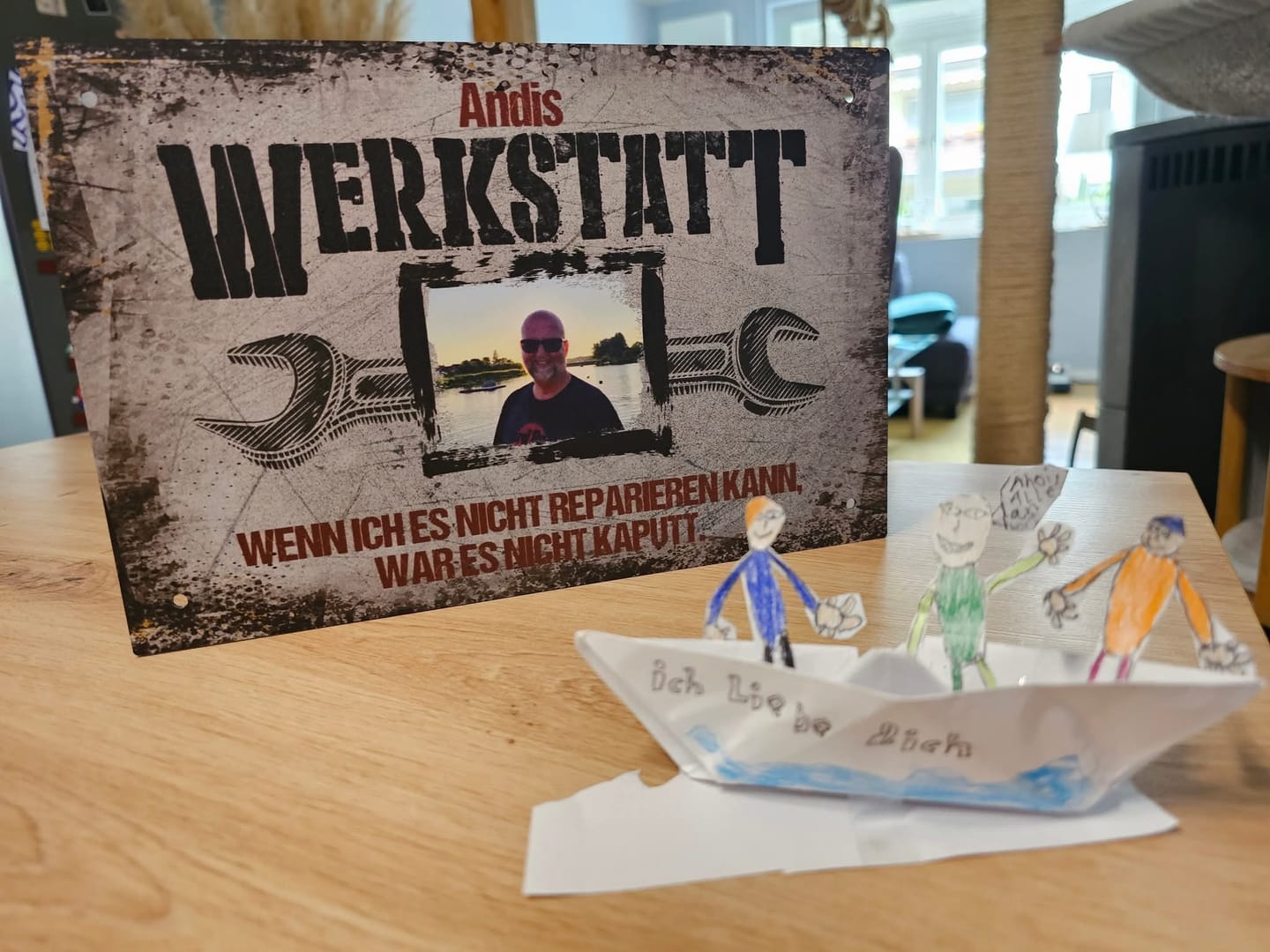 Customer photo review of Meine Werkstatt Fotoupload - Heimwerker-Türschild