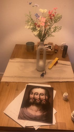 Customer photo review of Three-faced Trinity | Anonymous | 17th Century