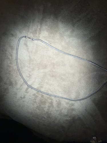 Customer photo review of 4mm Sterling Silver Italian Franco Chain