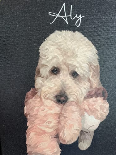 Customer photo review of Pet Art Canvas Wrap