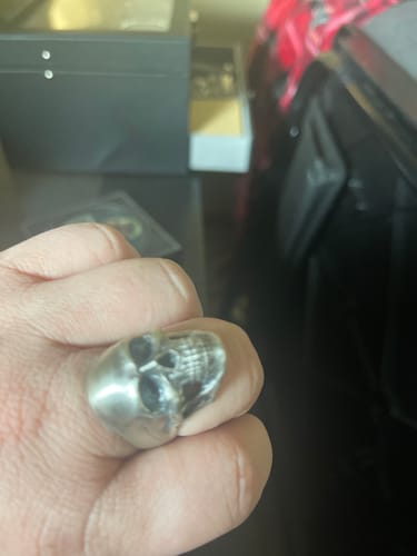 Customer photo review of Skull Signet Ring