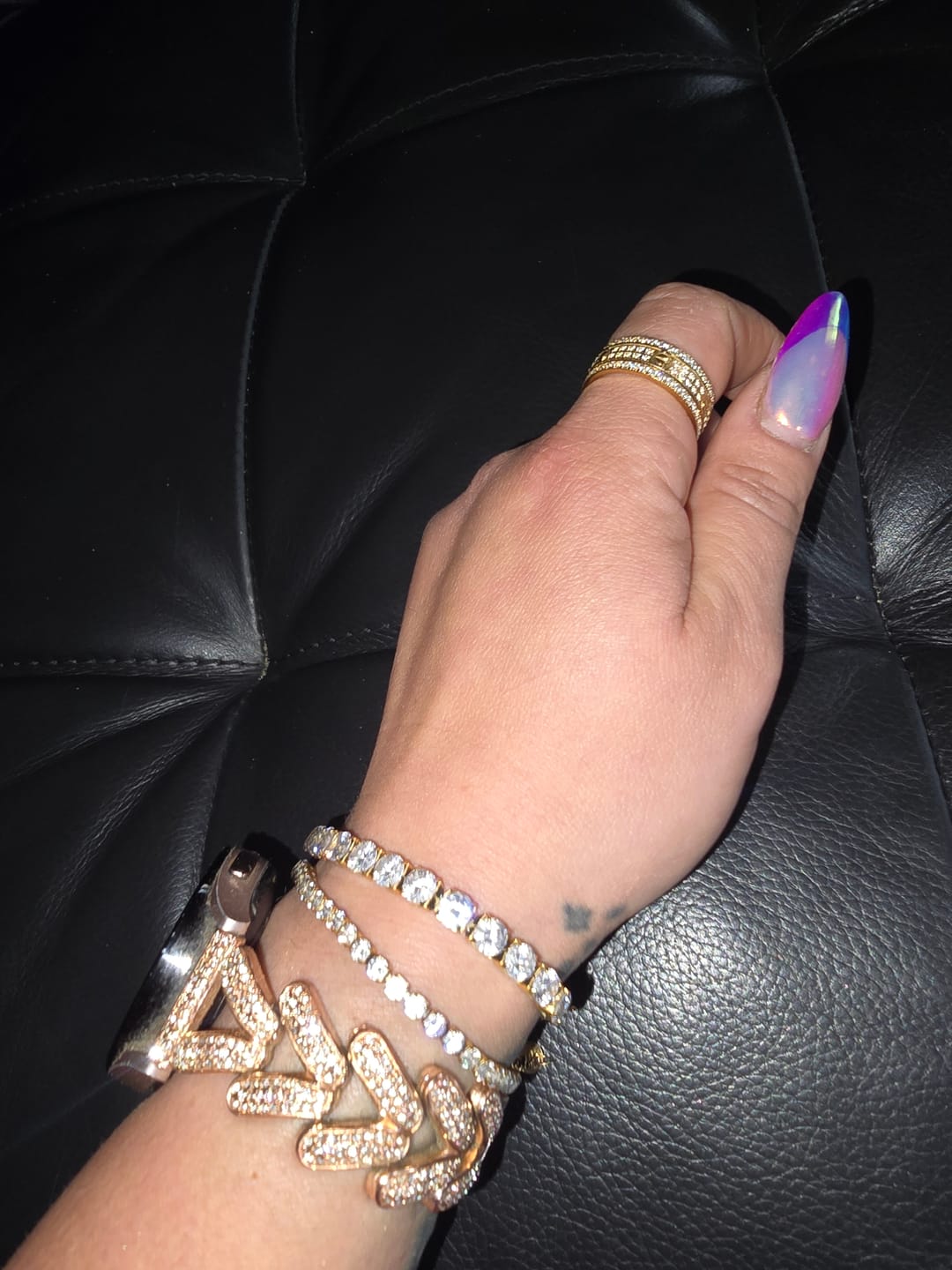 Customer photo review of Tennis Armband | 18K vergoldet