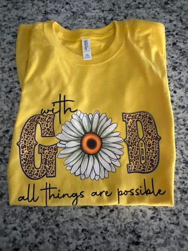 Customer photo review of Floral God DTF Transfer