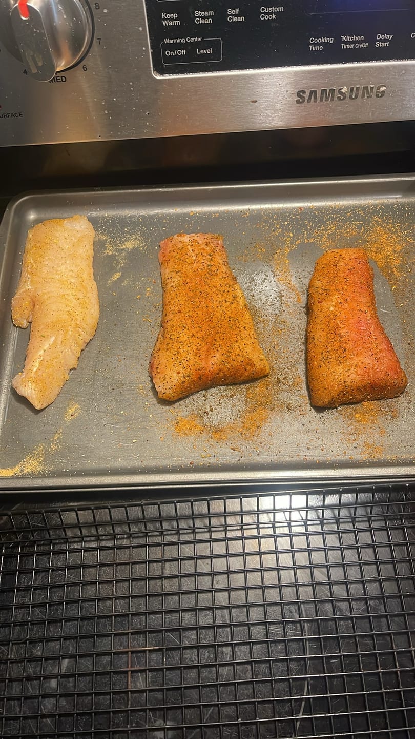 Customer photo review of Cajun Creole Garlic Butter Rub Shaker