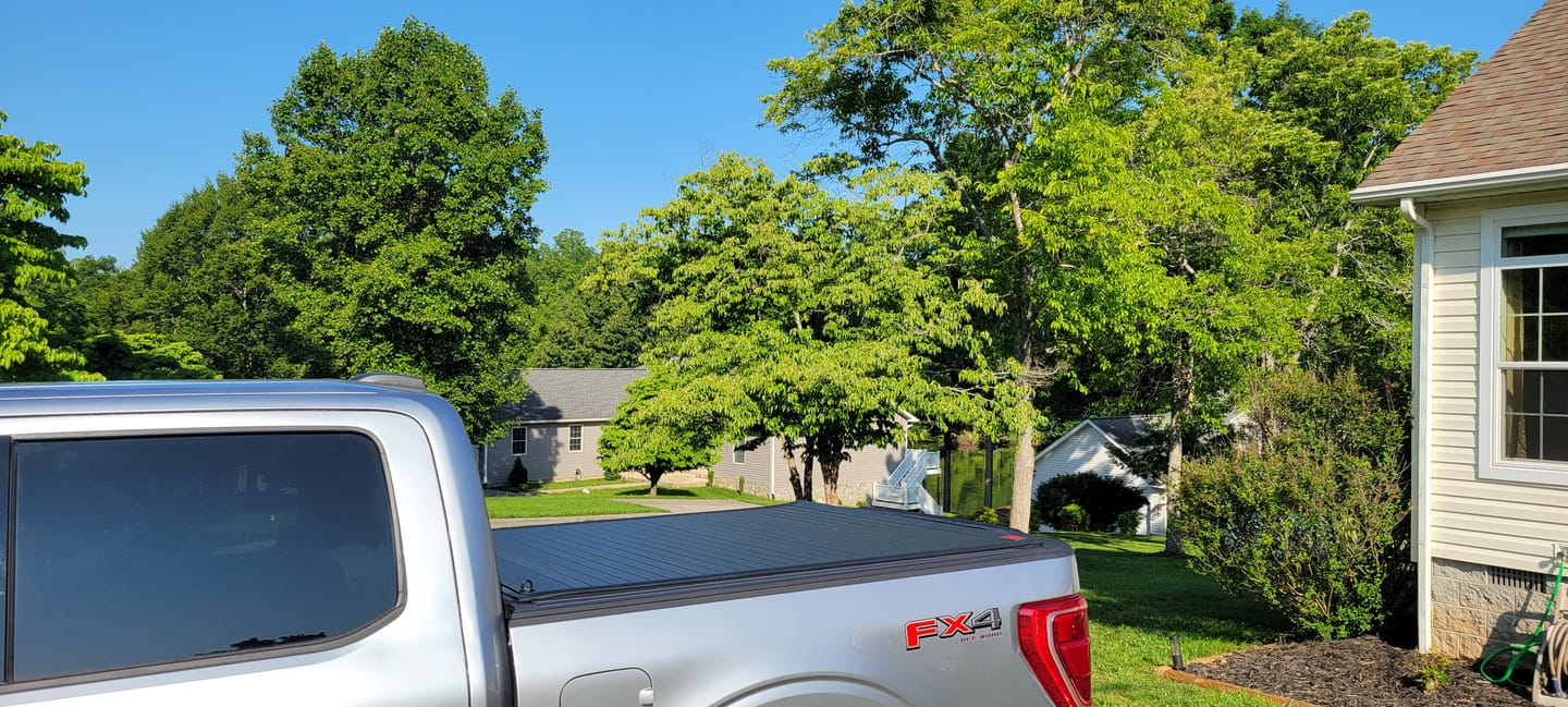 Customer photo review of Rough Country 50221550 Hard Roll Up Bed Cover | 5'7" Bed | Ford F-150 (15-26)/F-150 Lightning (22-26)