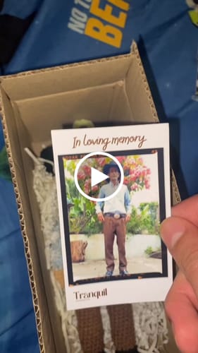 Customer video review of Tranquil® - Personalized Crochet Doll with Photo Card