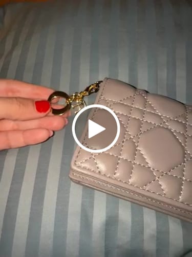 Customer video review of CD Caro 11cm Compact Wallet Grey Calfskin