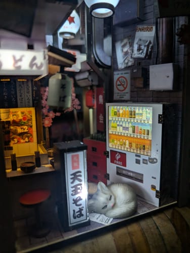 Customer photo review of Omoide Yokocho Book Nook Kit