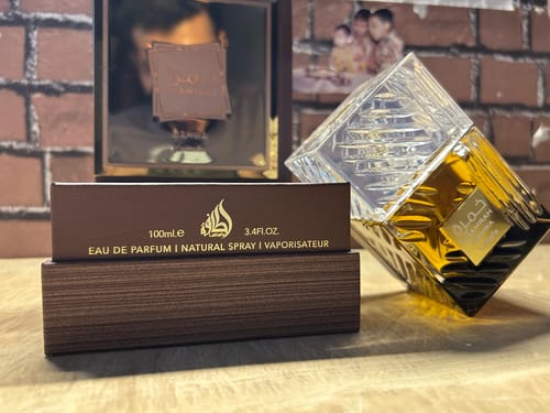 Customer photo review of Lattafa Khamrah Qahwa Eau De Parfum For Unisex