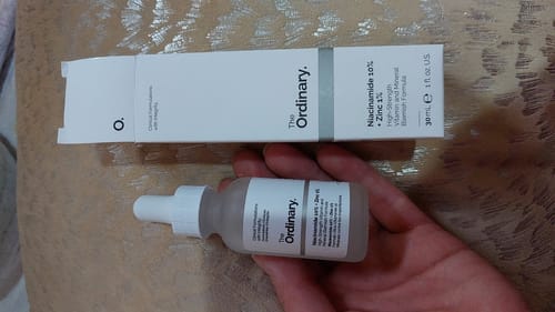 Customer photo review of Niacinamide 10% + Zinc 1% Oil Control Serum