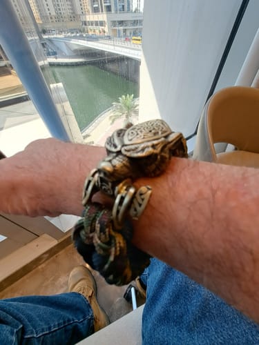 Customer photo review of Vikings Bear Paracord Bracelet