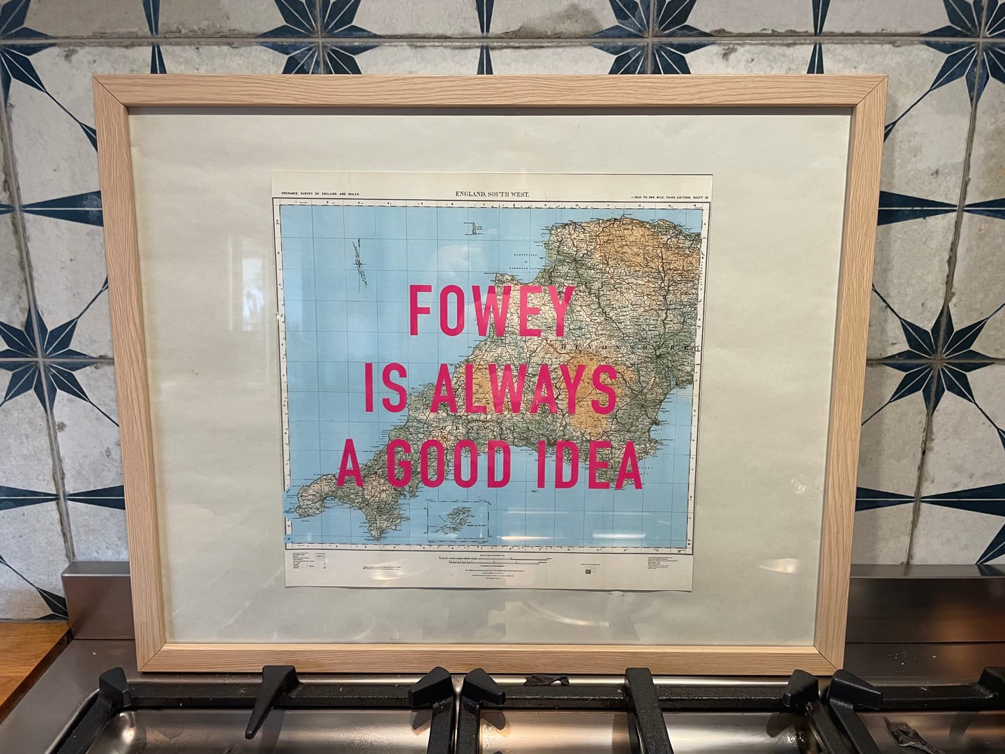 Customer photo review of Custom Pop Art Map Print (Any Location)