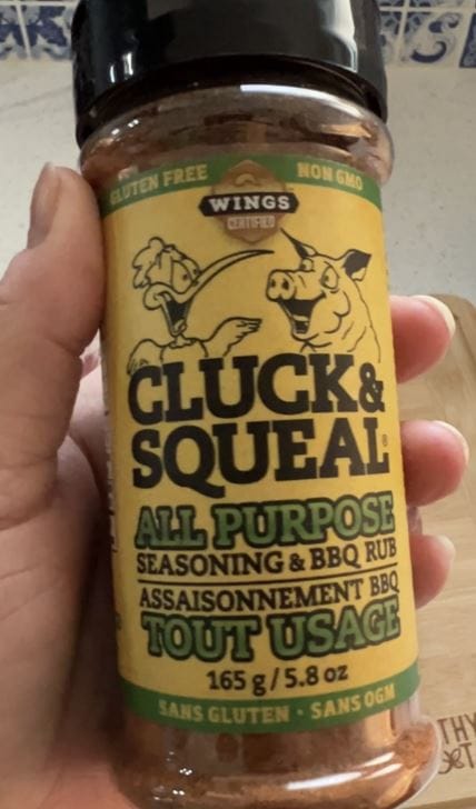 Customer photo review of Cluck and Squeal All-Purpose BBQ Seasoning