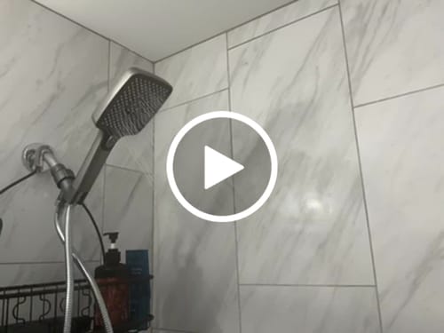 Customer video review of Luxury High Pressure Showerhead