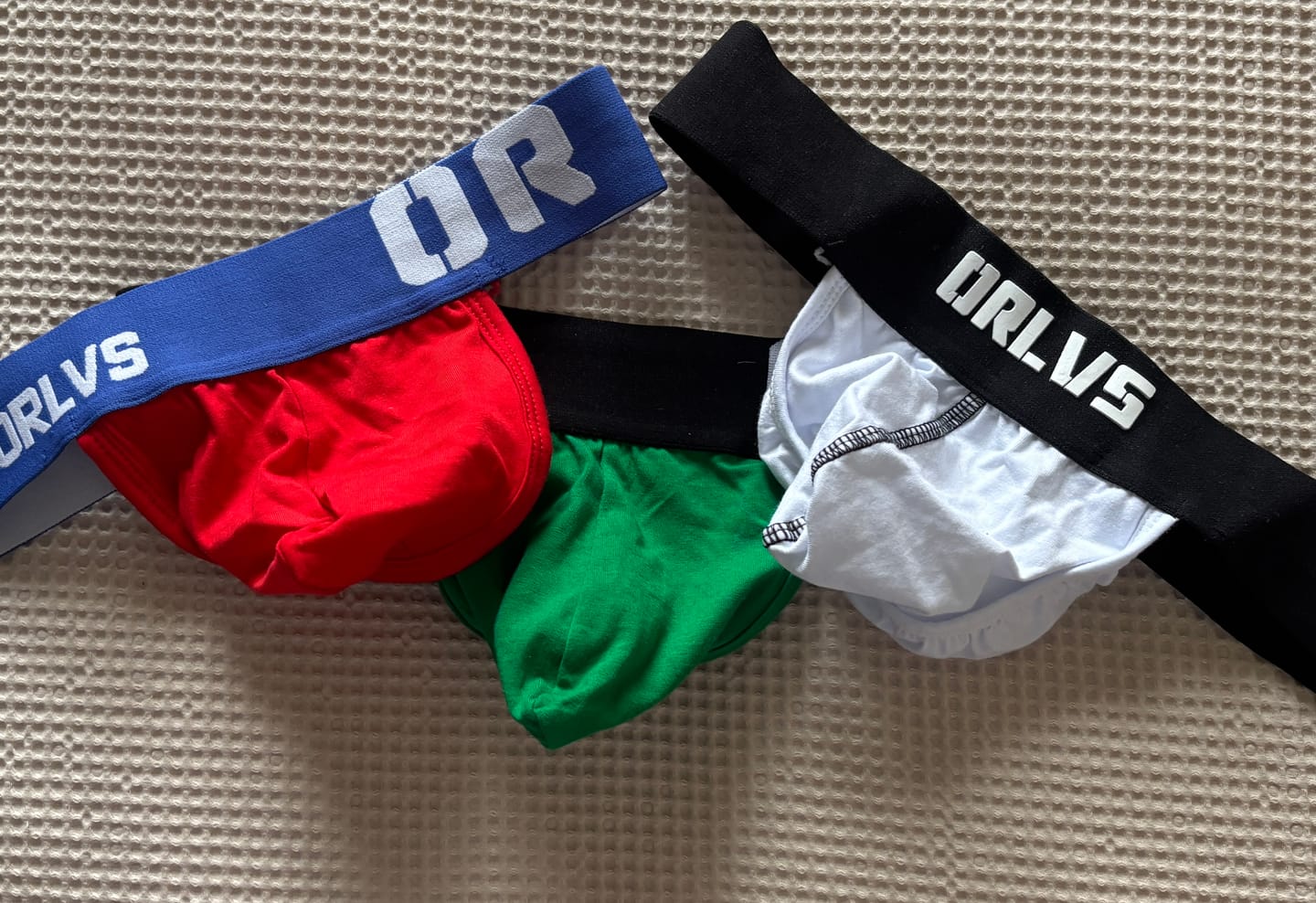 Customer photo review of 3 Pack Men's Sexy Low-Rise String Thong