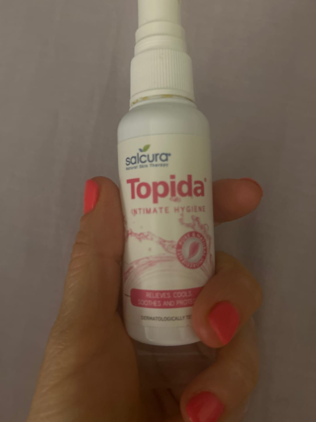 Customer photo review of Topida Intimate Hygiene Spray