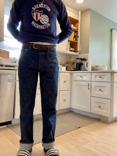 Customer photo review of 1966 Selvedge Denim Jeans