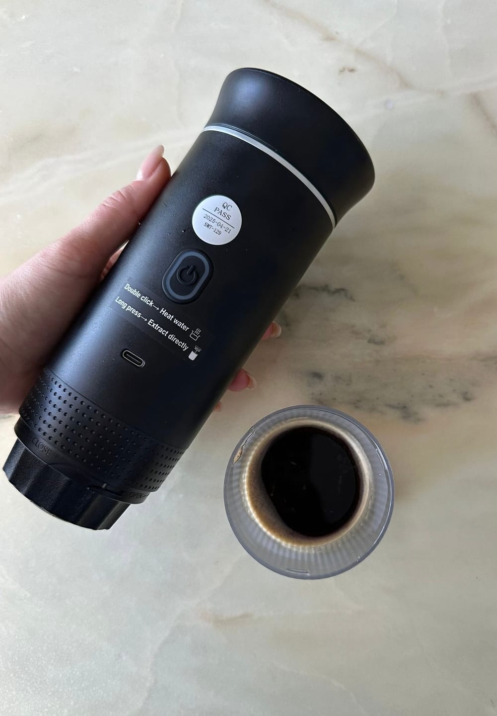 Customer photo review of Caffettiera Portatile - MokaElite