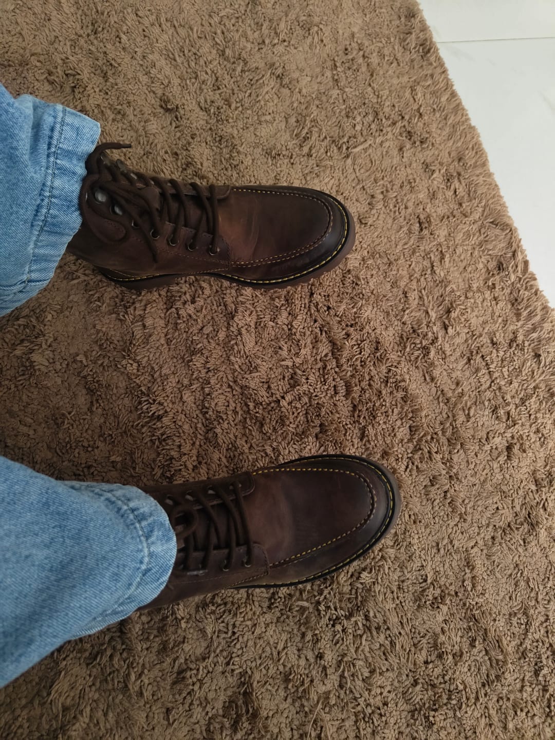 Customer photo review of boots derby forest green