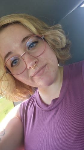 Customer photo review of Faux Septum Horseshoe Clip