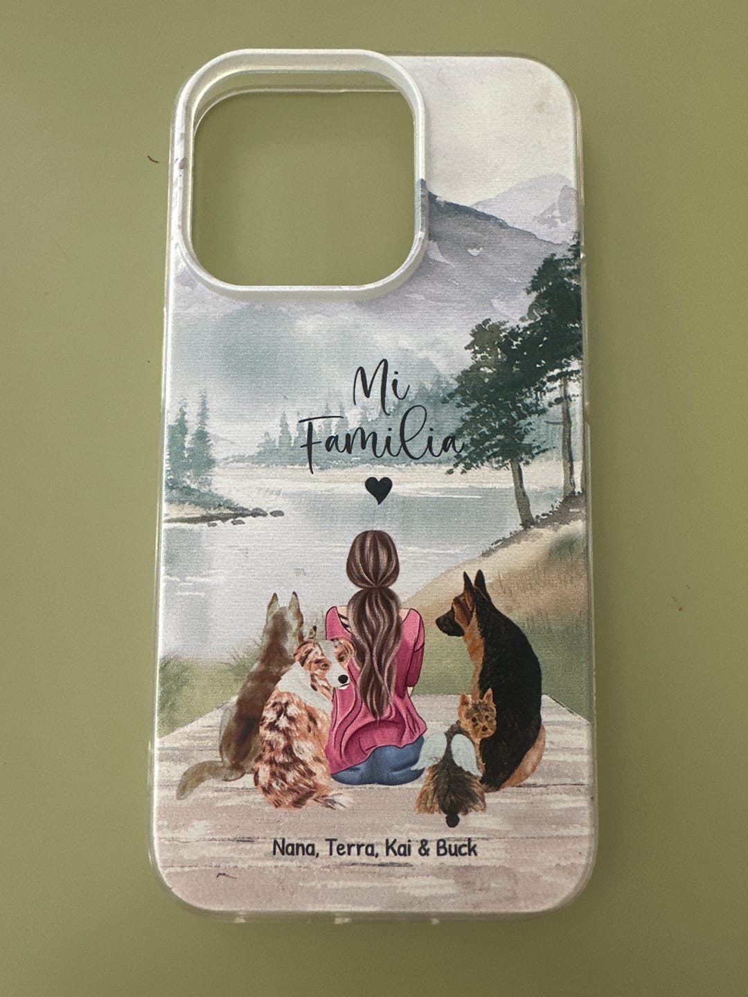 Customer photo review of Siempre conmigo - Funda personalizada