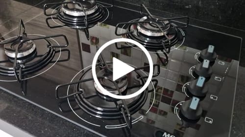 Customer video review of Fogão Cooktop a Gás Mondial CTG-01 Preto e Inoxidável 127V/220V
