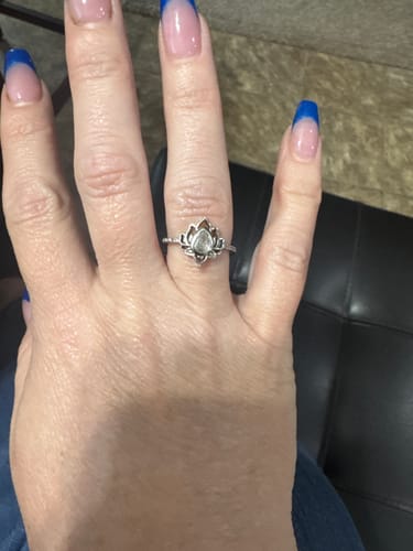 Customer photo review of F♥︎ck It And Begin Again Lotus Ring