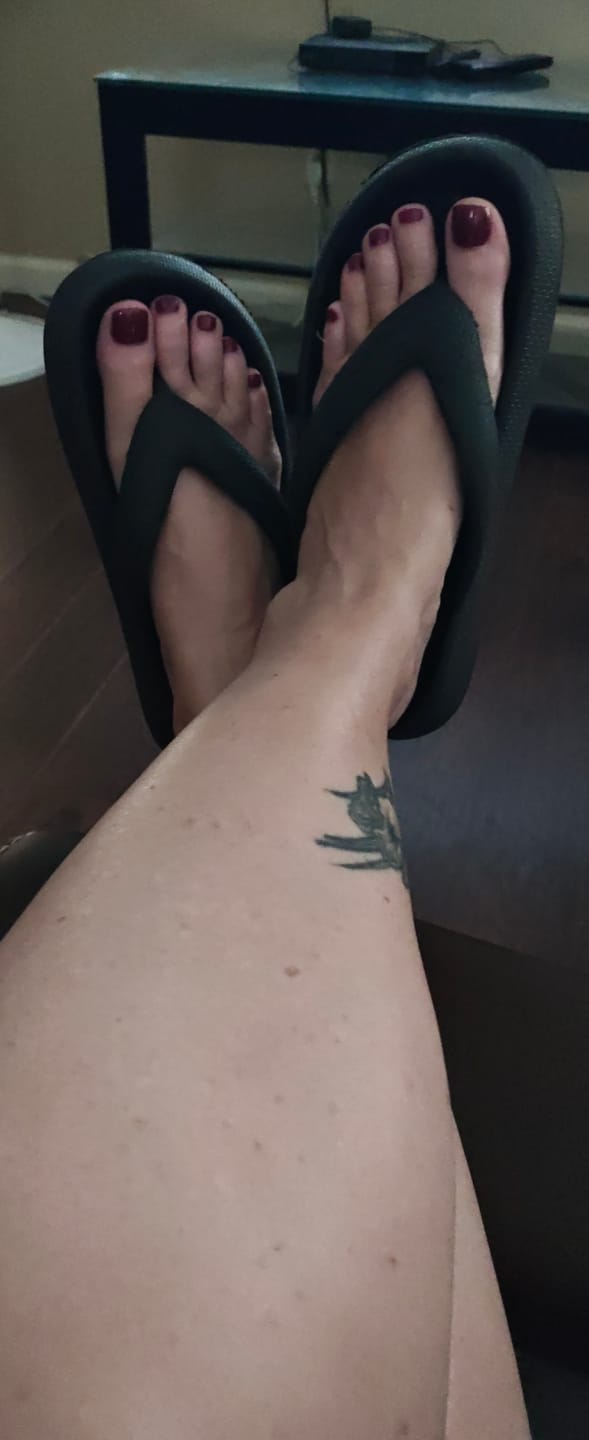 Customer photo review of Cushion Flip Flops - Cloud Slides