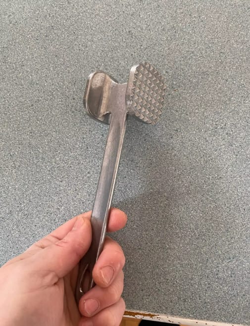 Customer photo review of Double Sided Meat Tenderizer