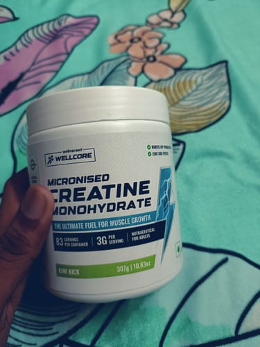 Customer photo review of Wellcore - Pure Micronised Creatine Monohydrate | Kiwi Kick (307g, 83 servings)
