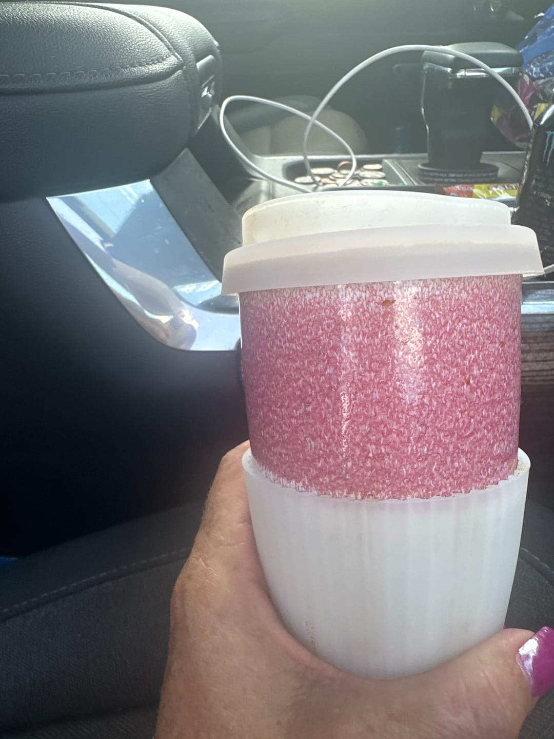 Customer photo review of Coral Pink Cup 12oz