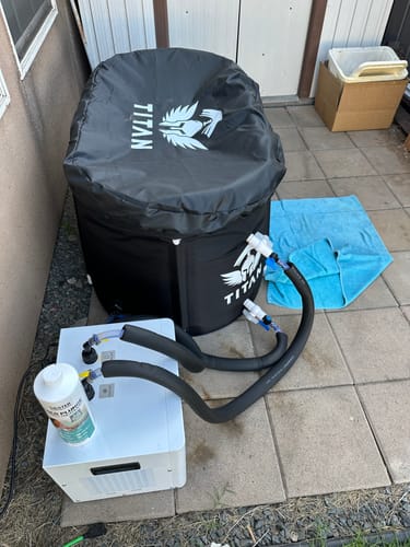 Customer photo review of Bravo XL Cold Plunge Tub + Chiller Bundle