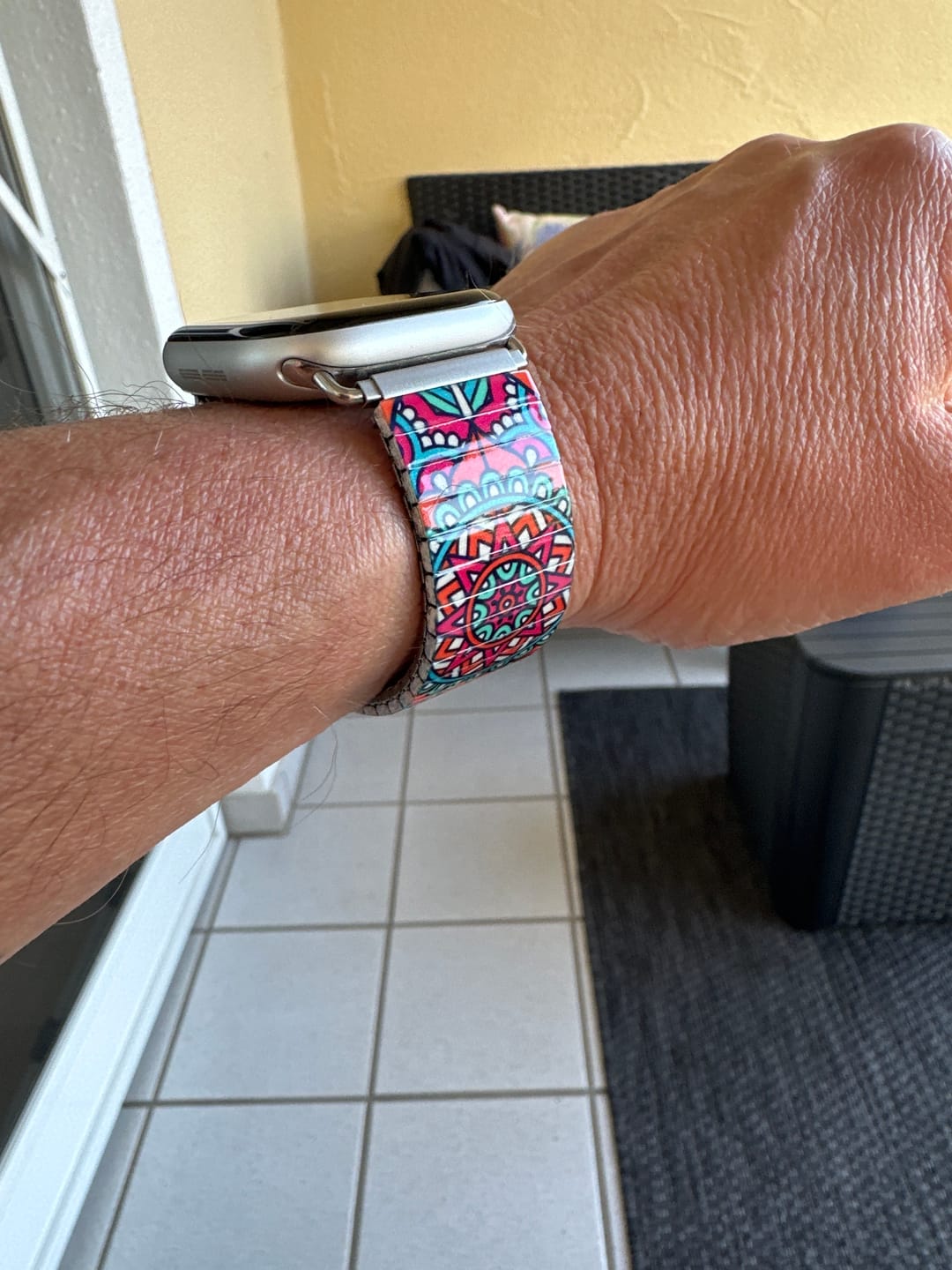 Customer photo review of Mediterranean Tile - Corfu - Banded for Smart Watch - Classic Finish