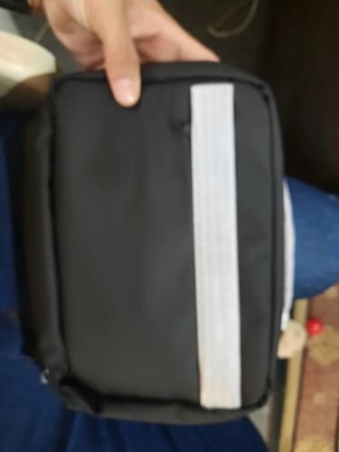 Customer photo review of Compact Size and Large Capacity Multi-Layer Paged Washbag