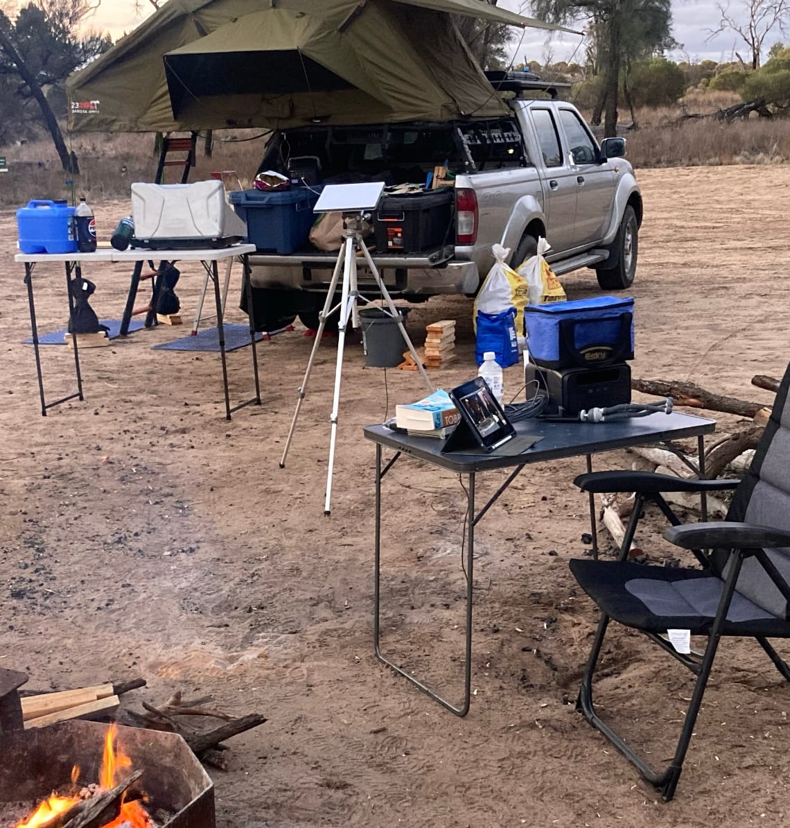 Customer photo review of Starlink Mini Tripod Mount