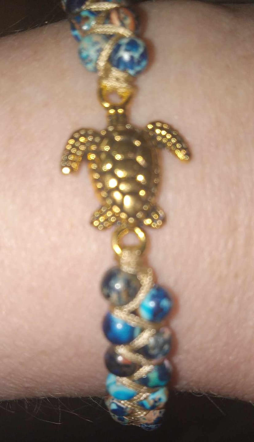Customer photo review of Legendary Sea Turtle Bracelet