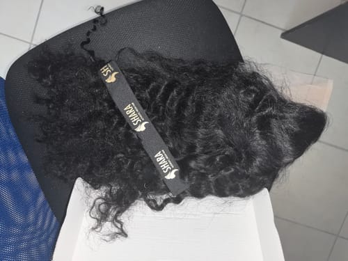 Customer photo review of 13a Machine Made Wigs: Deep Curly Frontal Wigs