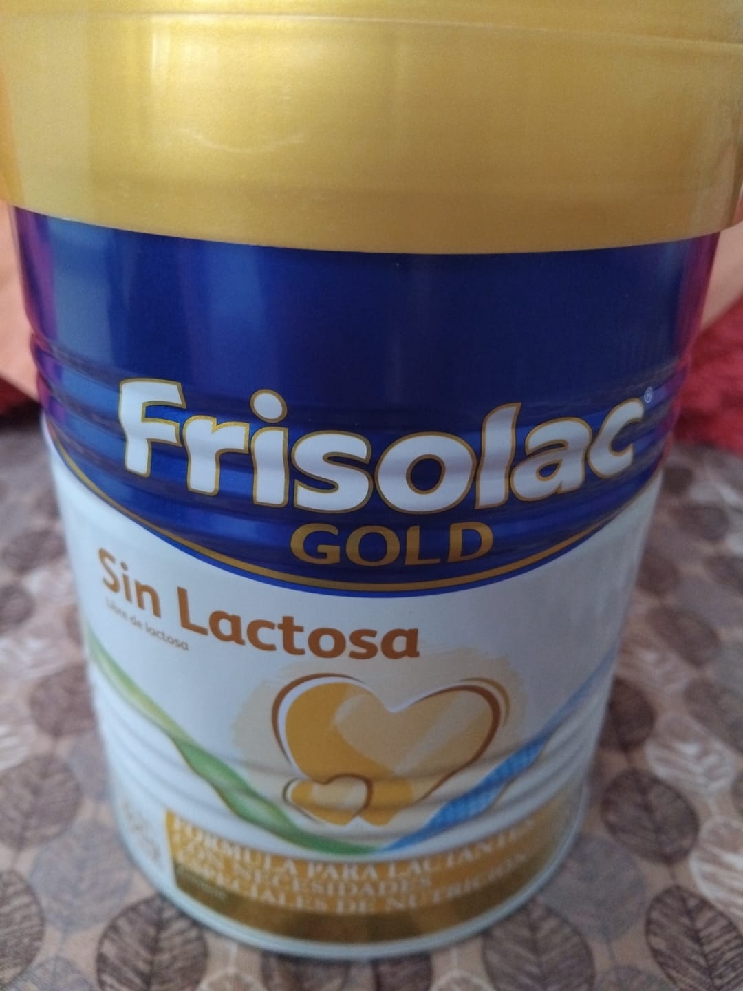 Customer photo review of Frisolac Gold Sin Lactosa (0 A 12 Meses) Pack C/ 800 Gr
