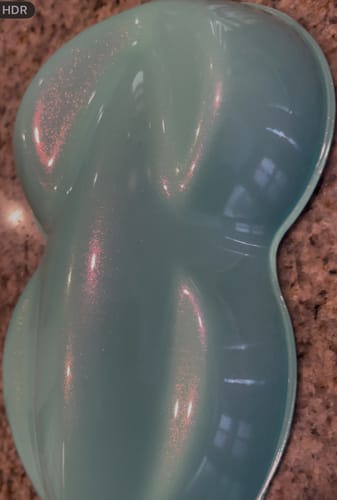 Customer photo review of Green Soft Shift Painted Sample (White Ground Coat)