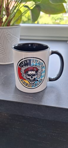 Customer photo review of TassenExpress - Becher Keramik Tasse mit Logo bedruckt 325ml Firmenlogo