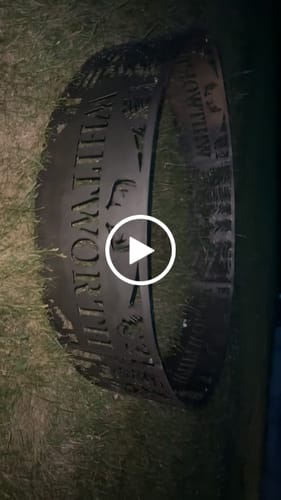 Customer video review of Personalized Deer Scene Fire Pit Ring