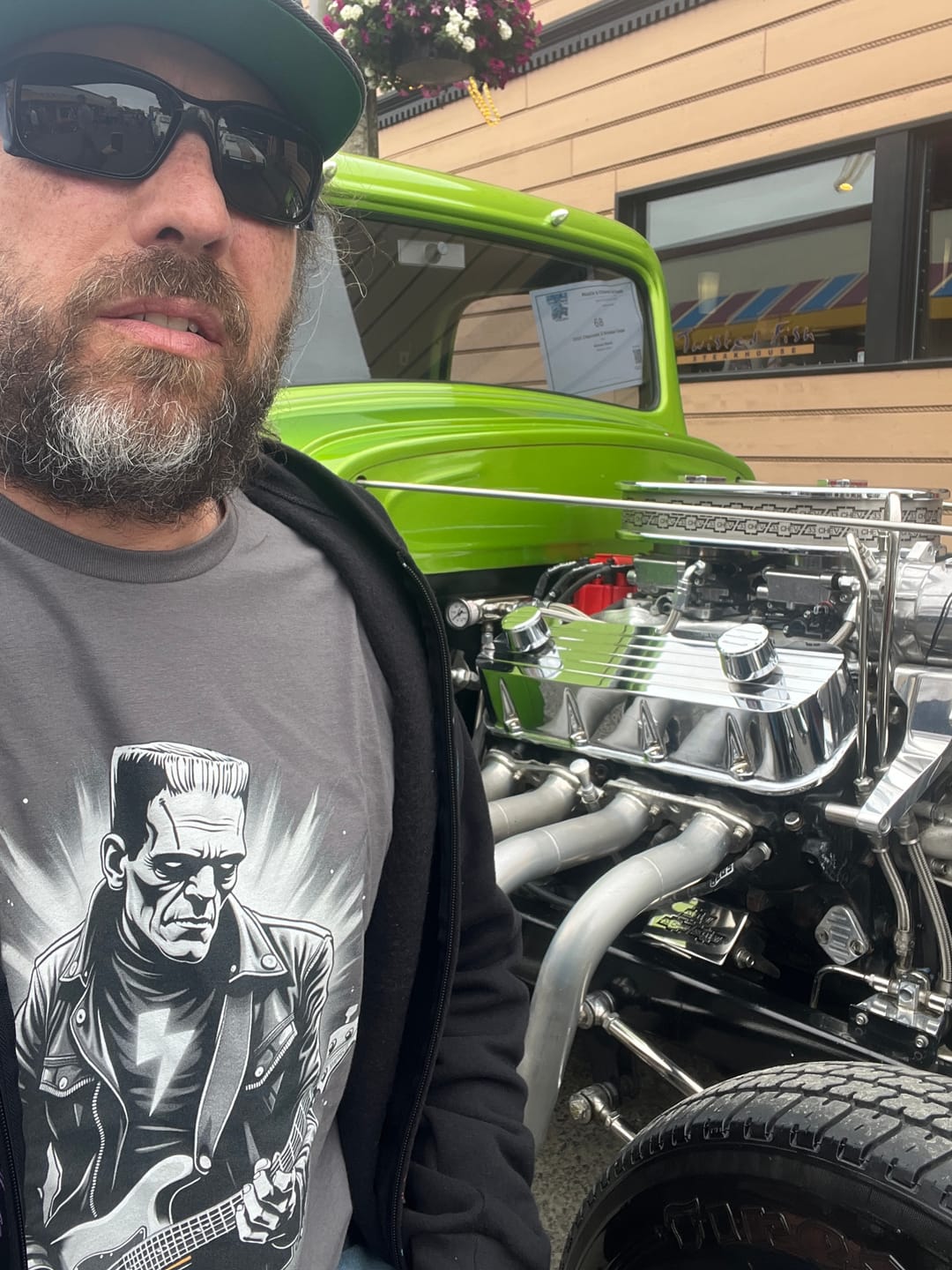Customer photo review of Frankestein T-Shirt