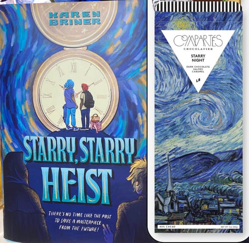 Customer photo review of Van Gogh Starry Night Chocolate Bar