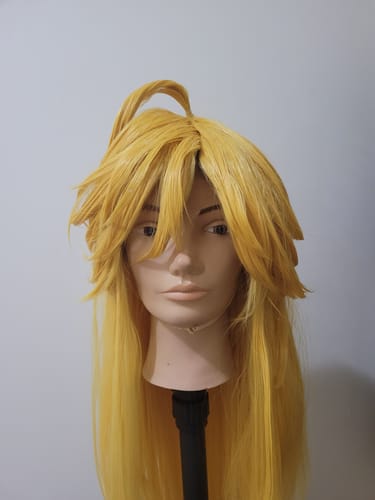 Customer photo review of Panty & Stocking with Garterbelt Anarchy Panty Long Yellow Hair Basic Wig