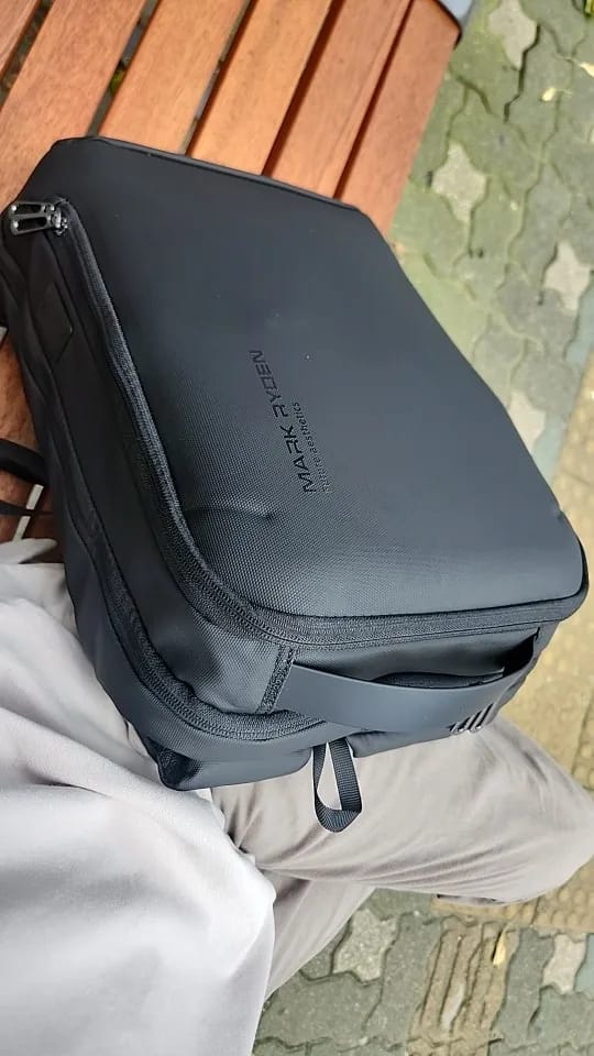 Customer photo review of Profession: Futuristic Design Minimalist and Lightweight Backpack