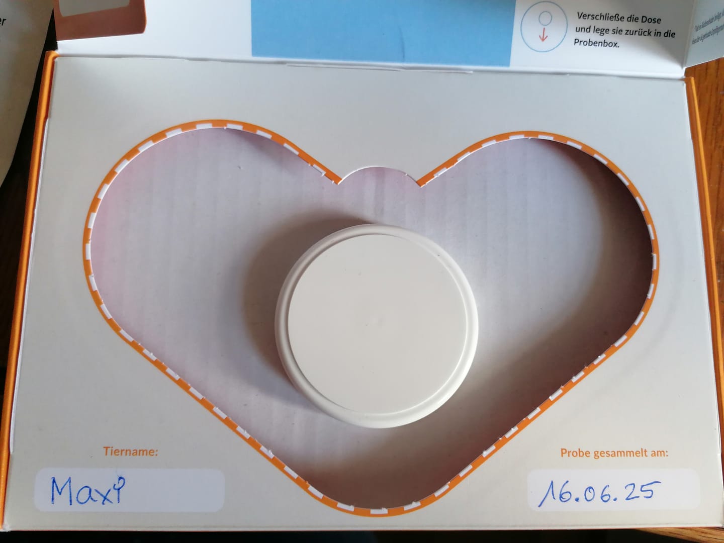 Customer photo review of Allergietest - Tierische Proteine Hund
